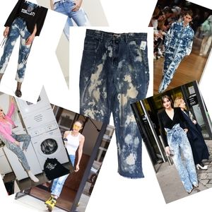 Vintage Maurice  Malone Distressed Bleach Jeans